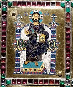 Christ pantocrator, Staurothèque de Limbourg-sur-la-Lahn