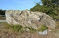 Le Pas de Gargantua (menhir couché).