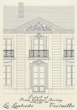 Plan d'entrée de la Lanterne