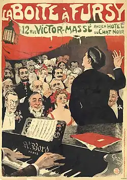 La Boîte à Fursy (1899), affiche de Grün.