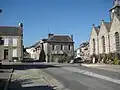 La rue principale du bourg de La Bouëxière.