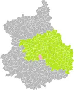 La Bourdinière-Saint-Loup dans son arrondissement.