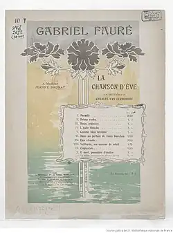 Image illustrative de l’article La Chanson d'Ève