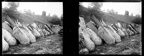 Torpilles aériennes par photographie stéréoscopique.