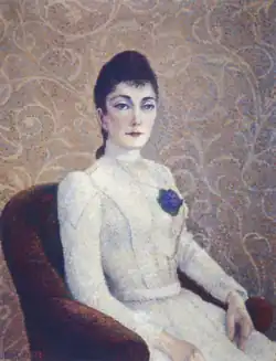 La Dame à la robe blanche (1886), musée d'Art moderne et contemporain de Saint-Étienne Métropole.