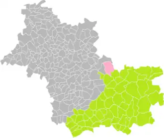 La Ferté-Saint-Cyr dans l'arrondissement de Blois en 2016.