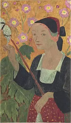 La Fileuse aux anémones, 1922 – Musée départemental Maurice-Denis, Saint-Germain-en-Laye.
