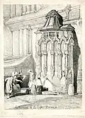 La fontaine de la Crosse en 1822.