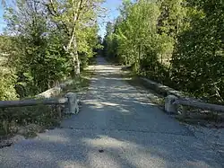le pont de la route Napoléon à La Garde
