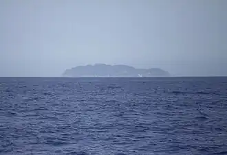 L'île de Gorgone vue de la côte italienne