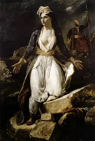 La Grèce sur les ruines de MissolonghiEugène Delacroix, 1826Musée des beaux-arts de Bordeaux