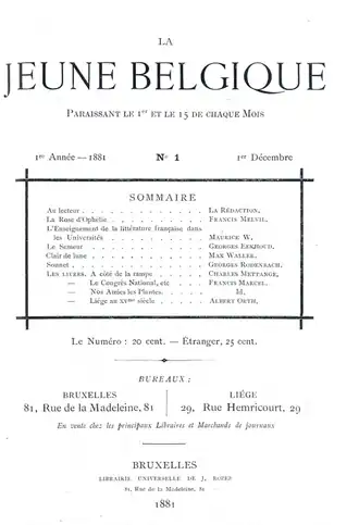 Image illustrative de l’article La Jeune Belgique