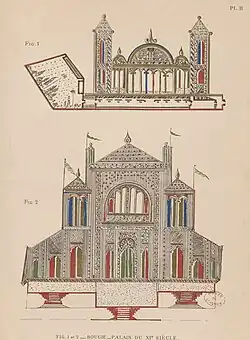 Palais hammadide de Bougie au XIe&nbsp;siècle.