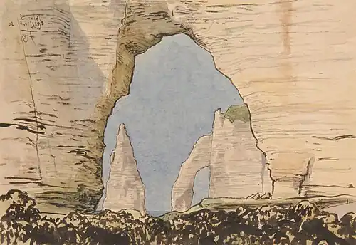 La Manneporte à Étretat, 1898, Le Havre, musée d'Art moderne André-Malraux.