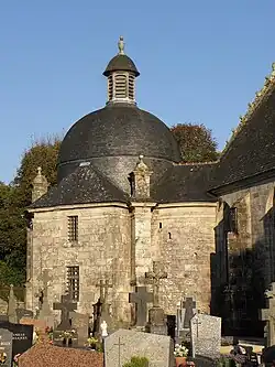 La sacristie de l'église.