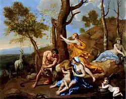 L'Enfance de Jupiter, Nicolas Poussin.