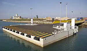 Rampe roulière du port autonome de La Rochelle-La Pallice.