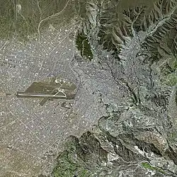 La Paz vu par le satellite Spot.