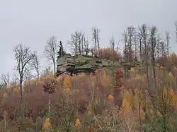 Piton rocheux en grès.