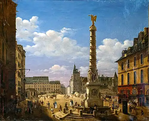 La Place du Châtelet, Paris, musée Carnavalet.
