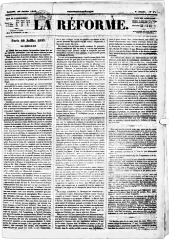 Image illustrative de l’article La Réforme (journal, 1843)