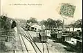 La gare au début du XXe&nbsp;siècle, bâtiment marchandises.