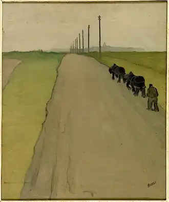 La Route, huile sur toile, fonds CNAP