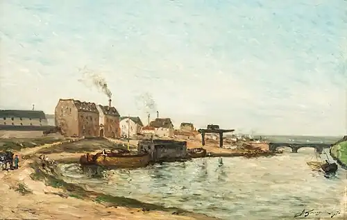 Le Pont de Grenelle, 1875,Paul Gauguin,musée Wallraf Richartz, Cologne.