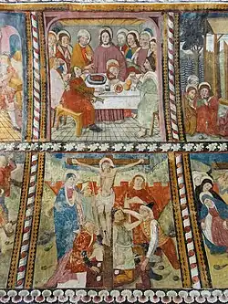 Murs latéraux : Passion du Christ.