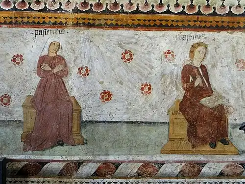 Les Vertus : « Pasiensia » et « Castitas »