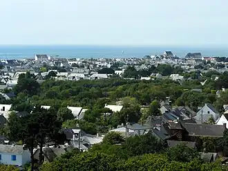 Vue sur le littoral depuis Trescalan
