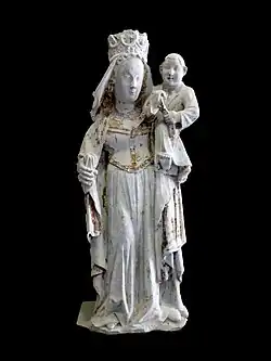 La Vierge et l'Enfant XVe&nbsp;siècle.