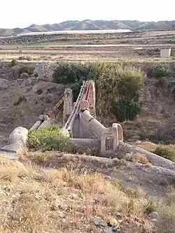 La Viga, 1884, approvisionnement en eau