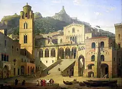 La cité médiévale d'Amalfi au XVIIe&nbsp;siècle, 1859.