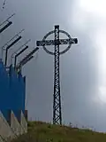 Une croix sur la cime du mont Lesima