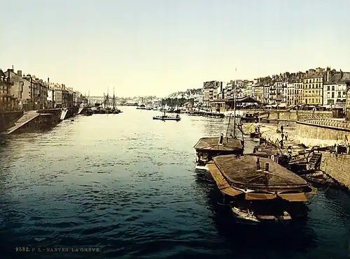 Le quai de la Fosse en 1897.