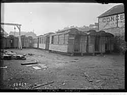 Les nacelles démontées, 1920.