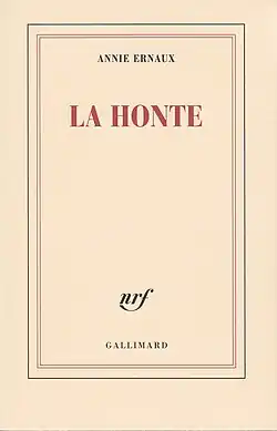 Image illustrative de l’article La Honte (roman d'Annie Ernaux)