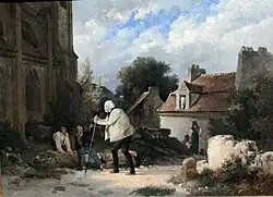 La leçon de morale ; le grand-père avec les deux enfants (1821), collection particulière.