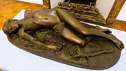 La mort d'Abel, Vincent Feugère des Forts, bronze, 1892.