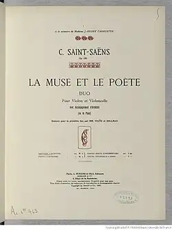 couverture de partition