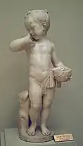 Petite fille tenant un nid, anonyme, académie royale des Beaux-Arts Saint-Ferdinand, Madrid.
