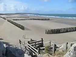 Baie de Wissant de la Côte d'Opale du Pas-de-Calais.