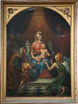 La sainte famille, peinture du XIXe&nbsp;siècle.