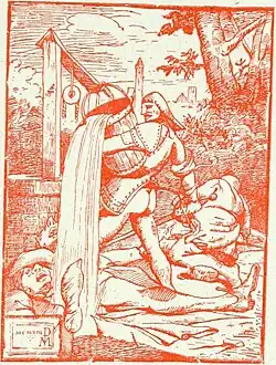 Lutte homérique pour le seau