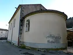 Face arrière de l'église.