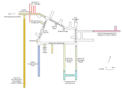 Galeries souterraines du laboratoire.
