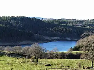 Le lac de Viam vu depuis Couignoux.
