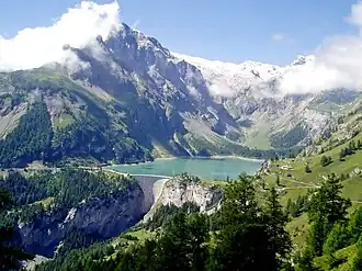 Barrage et lac de Tseuzier.