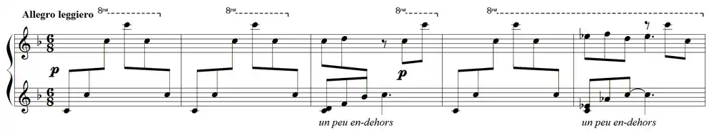 Partition pour piano